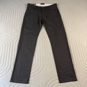 The Mens Store Bloomingdale's Pants 33x32 Tailored Fit Gray Stretch Dress Casual